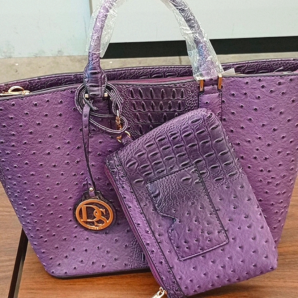 Dasein Womens Handbag Large Tote  with Wallet
